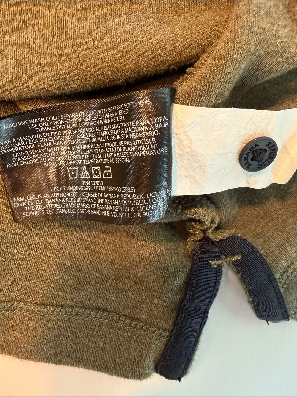 Banana Republic Men’s Polo Shirt Bundle Olive Gray Cotton Size L Lot of 2